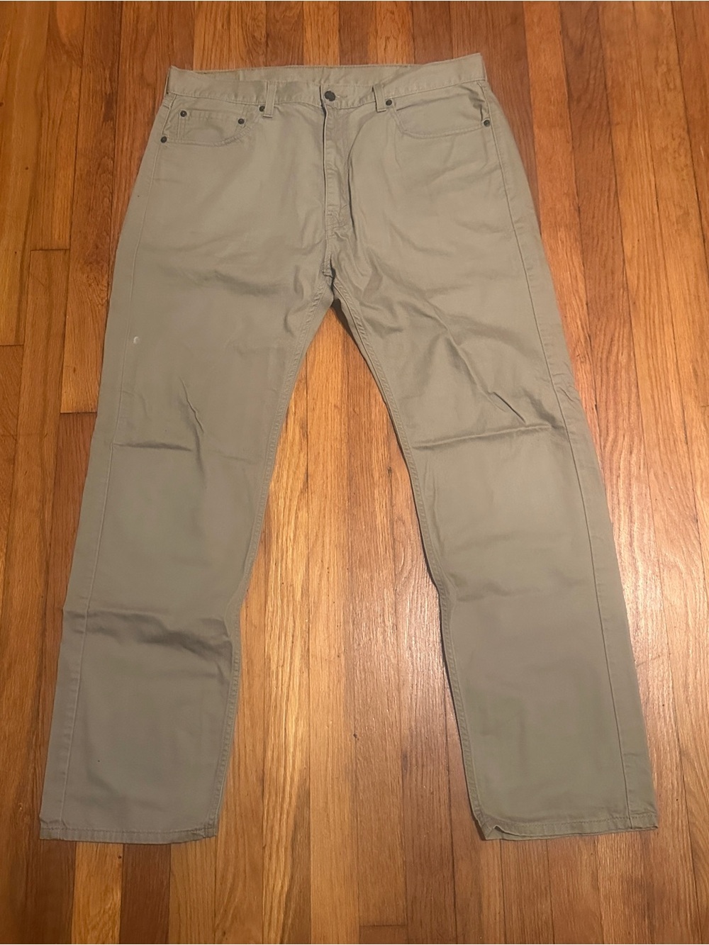 Levi's Straight Fit Khaki/Tan Jeans